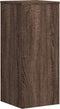 vidaXL - Plantenstandaards - 2 - st - 30x30x70 - cm - bewerkt - hout - bruin - eiken