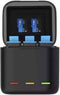 Telesin Oplaadbox - GoPro 9/10/11/12 - 2 Batterijen - Zwart