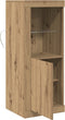 vidaXL - Sideboard - met - LED-verlichting - Artisan - Eiken - 41x37x100 - cm
