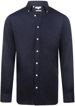 McGregor Mm252 6001 08 2100 - Overhemd Stretch Pique - Regular Fit - Navy (L)