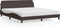vidaXL - Bedframe - zonder - matras - stof - donkerbruin - 180x200 - cm