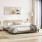 vidaXL - Bedframe - zonder - matras - stof - crèmekleurig - 180x200 - cm