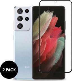iMoshion Screenprotector Geschikt voor Samsung Galaxy S21 Ultra Tempered Glass - iMoshion Screenprotector Gehard Glas 2 pack