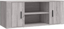 vidaXL - Tv-meubel - 100x35x40 - cm - bewerkt - hout - grijs - sonoma - eikenkleurig