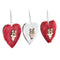 Kerst Decoratie Set DKD Home Decor Polyester (21 x 8 x 1 cm) (8 cm) (2 Stuks)