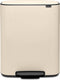 Brabantia Bo Prullenbak - 60 liter - XXL Pedaalemmer - Soft Beige