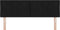 vidaXL - Hoofdbord - in - Zwart - Stoffen - met - Diamantblok - Design - - - 160 - cm