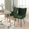 vidaXL - Eetkamerstoelen - 2 - st - fluweel - donkergroen
