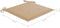 vidaXL - Tuinstoelkussens - 6 - st - 40x40x3 - cm - oxford - stof - beige