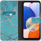 iMoshion Hoesje Geschikt voor Samsung Galaxy A14 (5G) Hoesje Met Pasjeshouder - iMoshion Design Softcase Bookcase - Blauw / Blue Graphic