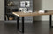 WOOOD Tablo Tafel met U-Poot - Mango/Metaal - 75x180x90