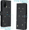 iMoshion Hoesje Geschikt voor Samsung Galaxy A41 Hoesje Met Pasjeshouder - iMoshion Design Softcase Bookcase - Goud / Zwart / Stars Gold