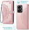 iMoshion Hoesje Geschikt voor OnePlus Nord 2T Hoesje Met Pasjeshouder - iMoshion Mandala Bookcase - Rosé Goud