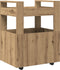 vidaXL - Keuken - Trolley - Artisan - Eiken - 60x45x80 - cm - Bewerkt - Hout
