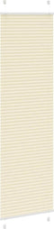 vidaXL - Plissé - rolgordijn - 55x200 - cm - stofbreedte - 54,4 - cm - polyester - crème