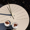 Weltevree | Sundial Table | Koffietafel Rond Zonnewijzer | Bijzettafel Tuin, Tuintafel, Salontafel Buiten | Aluminium Staal Gepoedercoat | Zandgeel RAL 1002
