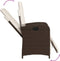 vidaXL - Tuinstoelen - 2 - st - verstelbaar - met - voetensteun - poly - rattan - bruin