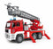 Bruder MAN Brandweerwagen - Speelgoedvoertuig - Draailadder waterpomp licht- en geluidsmodule - Rood