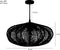 Mica Decorations Kanti Hanglamp - H17 x Ø31 cm - Metaal - Zwart