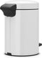 Brabantia NewIcon - Prullenbak - 3 liter - Wit