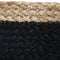 Atmosphera Jute mandenset - bloempot - zwart en naturel - Set van 3 - Opberger - Zeegras