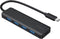 Gembird UHB-CM-U3P4P-01 - USB-C Hub - 4x USB 3.2 Gen 1 - Zwart