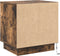 vidaXL - Nachtkastje - met - LED-verlichting - Gerookt - Eiken - 44x34,5x45 - cm