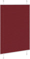 vidaXL - Plissé - rolgordijn - 90x150 - cm - stofbreedte - 89,4 - cm - bordeauxrood