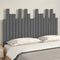 vidaXL - Hoofdbord - wandmontage - 127,5x3x80 - cm - massief - grenenhout - grijs