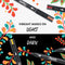 Sharpie Creative Marker Acrylverfmarkers | Brushtip | Verfmarkers op waterbasis | Inkt loopt niet door en geschikt voor de meeste oppervlakken | Diverse kleuren | 5 stuks