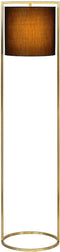 Atmooz - Vloerlamp Moyo - E27 - Kleur : Goud Brons - Staande Lamp - Stalamp - Woonkamer - Hoogte 150cm - Metaal