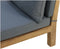 Loungedeel met kussens Aruba - teak - onbehandeld/dark grey