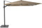 Platinum Sun & Shade – Zweefparasol - Challenger T² Glow - 300x300cm - Taupe - Dubbel Kantelbaar - 360° Draaibaar - 96% UV protectie