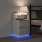 vidaXL - Nachttafels - met - LED-verlichting - - - 2 - stuks - - - Wit - - - 39x34.5x50 - cm