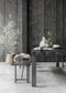DTP Home Bench Beam BLACK,47x190x35 cm, 3 cm recycled teakwood top