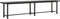 DTP Home Bench Beam BLACK,47x215x35 cm, 3 cm recycled teakwood top