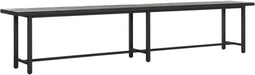 DTP Home Bench Beam BLACK,47x240x35 cm, 3 cm recycled teakwood top