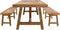 DTP Home Bench Monastery,47x220x35 cm, 5 cm top with envelope, recycled teakwood
