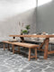 DTP Home Bench Monastery,47x220x35 cm, 5 cm top with envelope, recycled teakwood