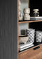 DTP Home Bookcase Cosmo, 3 drawers, 3 open racks,200x80x40 cm, recycled teakwood
