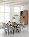 DTP Home Bookcase Metropole high, 3 doors, 2 drawers, 2 open racks,210x100x40 cm, recycled teakwood