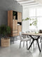 DTP Home Bookcase Metropole high, 3 doors, 2 drawers, 2 open racks,210x100x40 cm, recycled teakwood