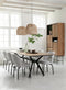 DTP Home Bookcase Metropole high, 3 doors, 2 drawers, 2 open racks,210x100x40 cm, recycled teakwood