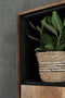 DTP Home Bookcase Metropole high, 3 doors, 2 drawers, 2 open racks,210x100x40 cm, recycled teakwood