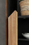 DTP Home Bookcase Metropole high, 3 doors, 2 drawers, 2 open racks,210x100x40 cm, recycled teakwood