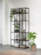 DTP Home Bookrack / Roomdivider Barra small, 5 shelves,210x95x35 cm, recycled teakwood
