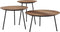 DTP Home Coffee table Jupiter medium NATURAL,37xØ50 cm, recycled teakwood