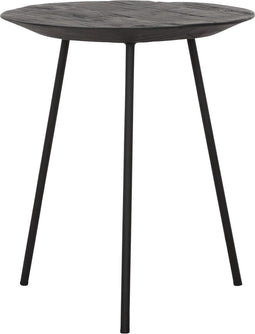 DTP Home Coffee table Jupiter small BLACK,45xØ40 cm, recycled teakwood