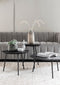 DTP Home Coffee table Jupiter small BLACK,45xØ40 cm, recycled teakwood