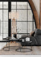 DTP Home Coffee table Mercurius BLACK, set of 2,35xØ60 cm / 40xØ80 cm, set of 2, recycled teakwood